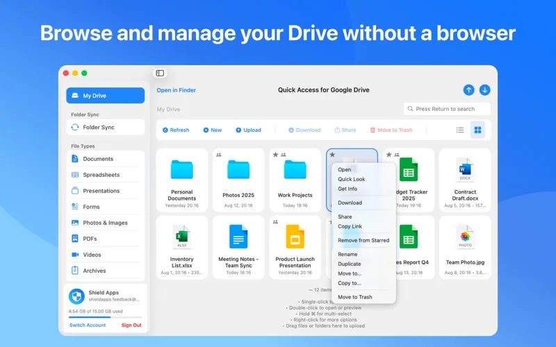 Quick Access for Google Drive screenshot 4
