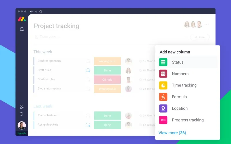 monday.com screenshot 2