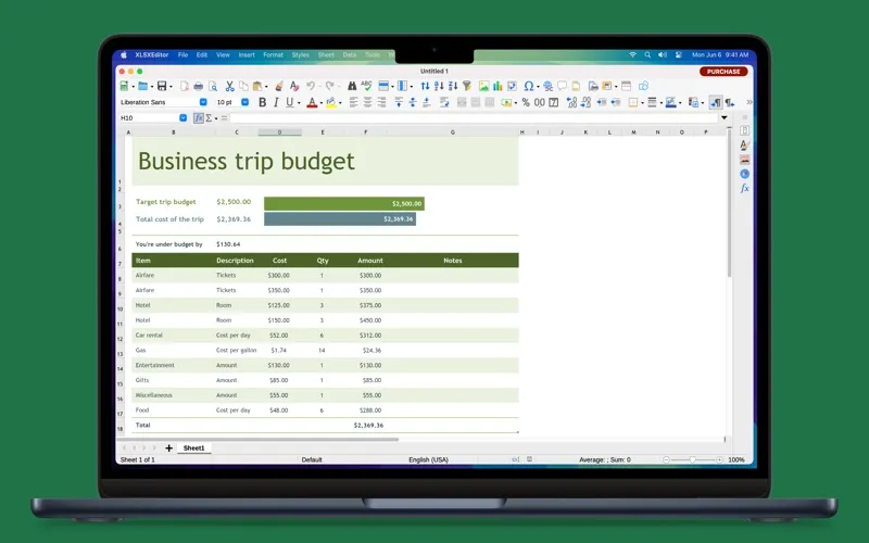 XLSX Editor screenshot 5