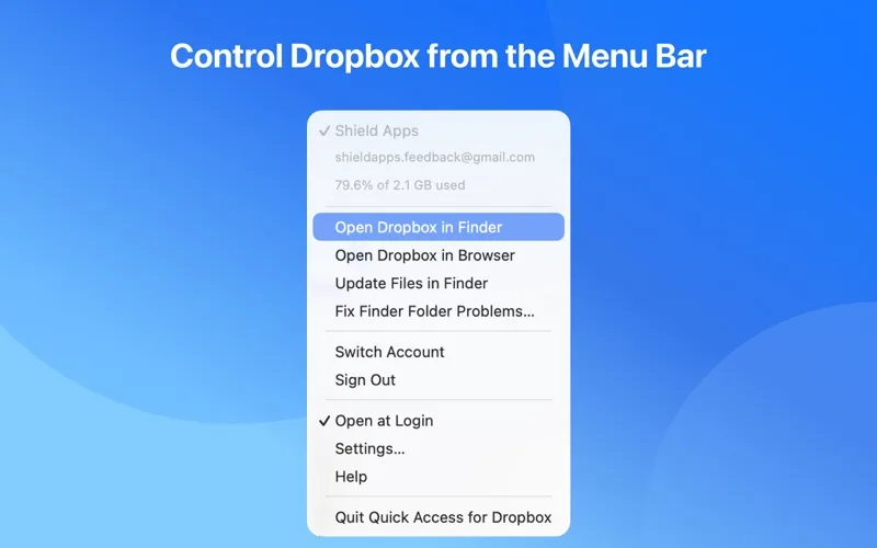 Quick Access for Dropbox screenshot 4