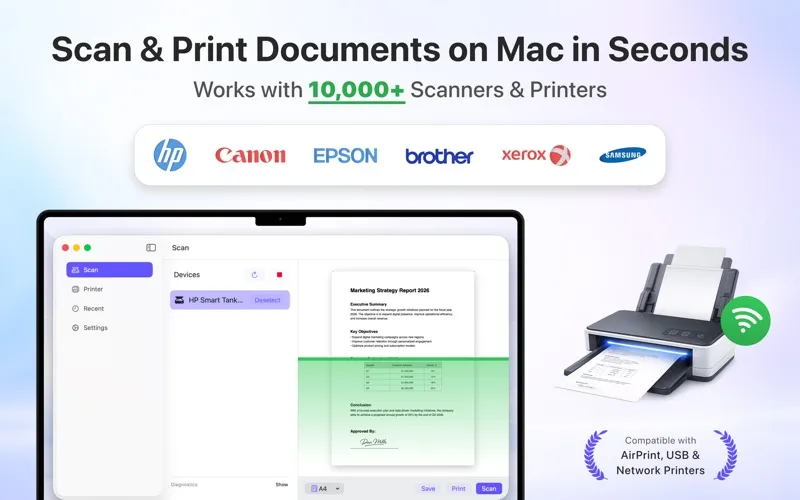 Document Scanner & Printer App screenshot 1