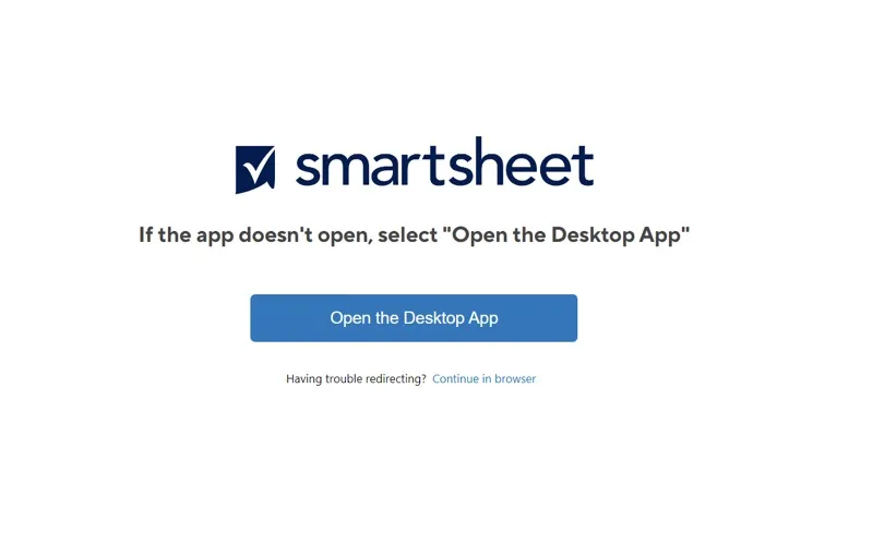 Smartsheet Desktop DeepLinker screenshot 1