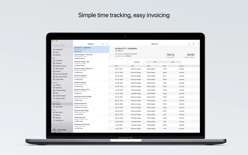 Zoho Books screenshot 5