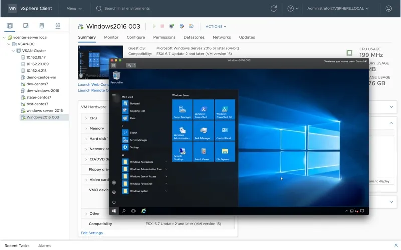 VMware Remote Console screenshot 2