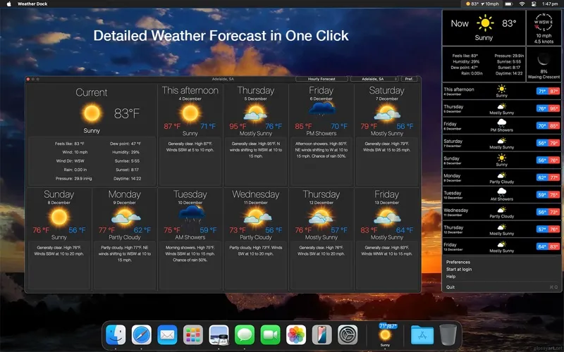 Weather Dock screenshot 2