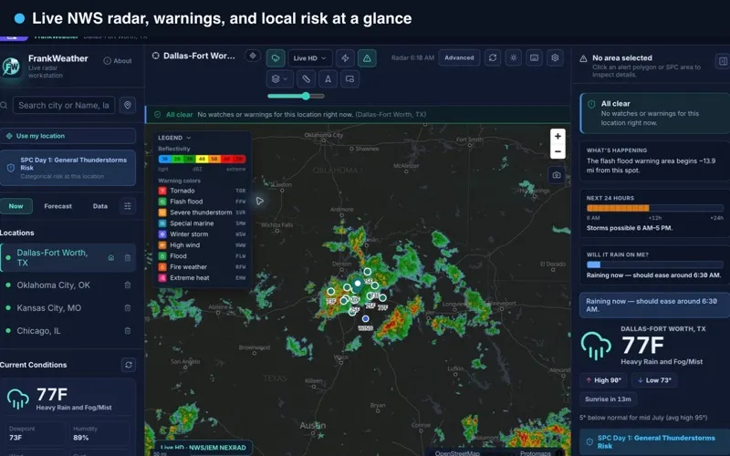 FrankWeather Radar Desktop screenshot 1