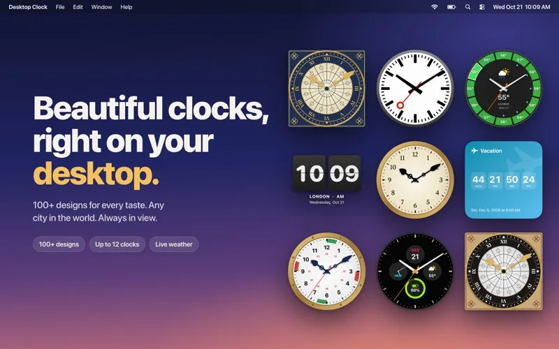 Desktop Clock Live screenshot 1