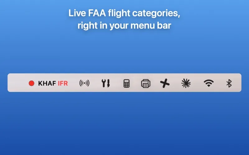 METAR MenuBar screenshot 1