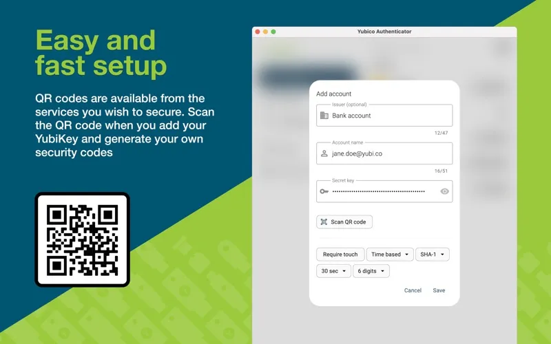 Yubico Authenticator screenshot 2
