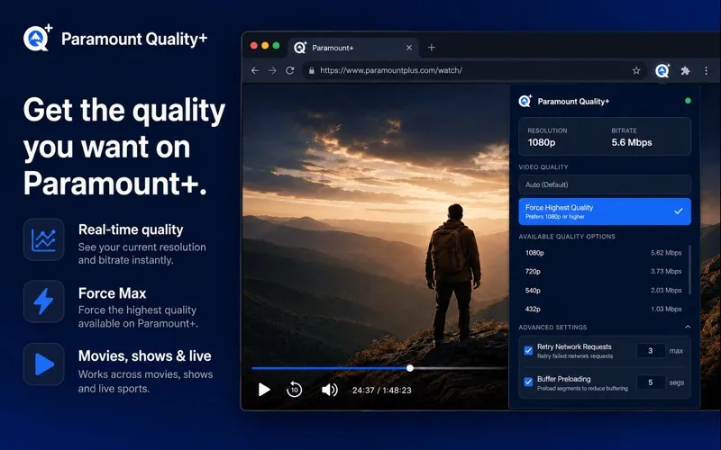 Paramount Quality+ screenshot 1