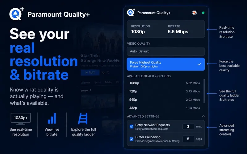 Paramount Quality+ screenshot 2