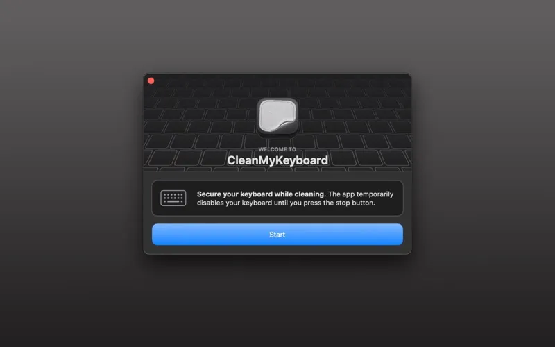 CleanMyKeyboard screenshot 1