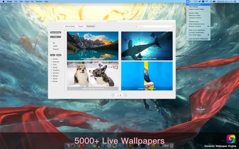 Dynamic Wallpaper Studio screenshot 2