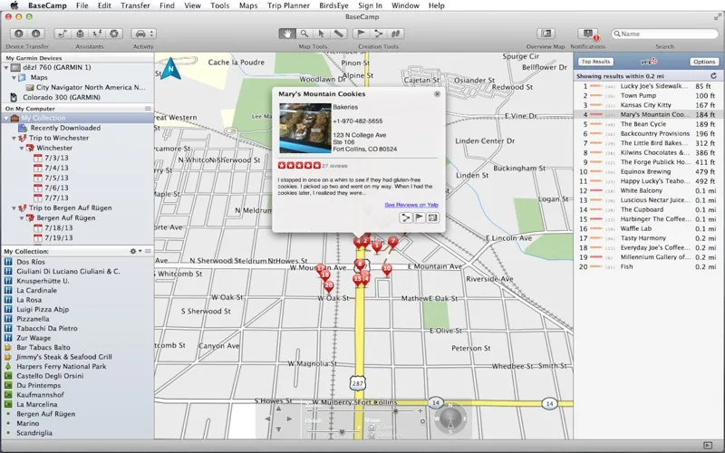 Garmin BaseCamp screenshot 4