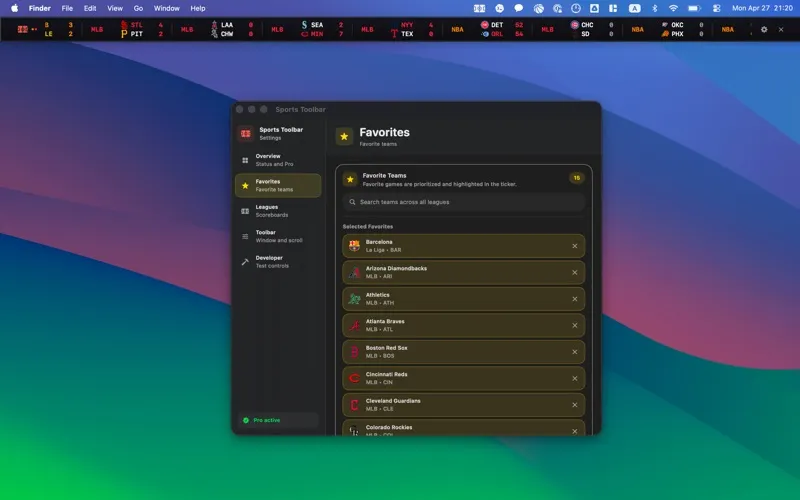 Sports Live Toolbar screenshot 2
